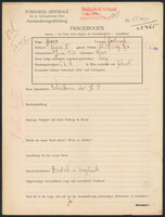 Applicant: Gross, Gertrud; born 9.6.1926 in Vienna (Austria); single.