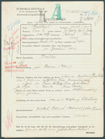 Applicant: Gelbart, Jacob Perl; born 8.12.1897 in Rawa (Poland); single.