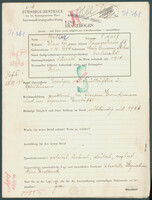 Applicant: Gelber, Adolf; born 1.10.1894 in Maly Urman (Ukraine); married.