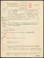 Applicant: Haber, Siegmund; born 29.1.1882 in Kolomea; married.