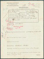 Applicant: Fleischer, Hedwig; born 15.7.1885 in Třebíč (Czech Republic); widowed.