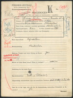 Applicant: Fuhr, Simon; born 20.10.1883 in Stanislau; married.