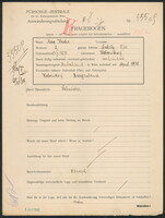 Applicant: Hacker, Max; born 14.6.1878 in Kobersdorf (Austria); married.