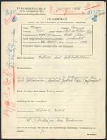 Applicant: Hager, Samuel; born 11.8.1907 in Tovste (Ukraine); married.