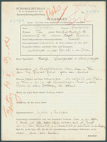 Applicant: Goldin, Mordchi; born 14.2.1899 in Nikopol; married.