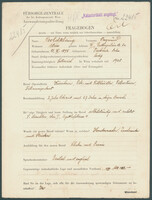 Applicant: Goldklang, Siegmund; born 31.3.1895 in Trzebinia (Poland); single.