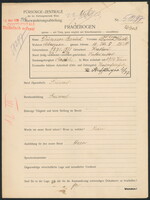 Applicant: Barich, Dunner; born 25.4.1871 in Krakow (Poland); married.
