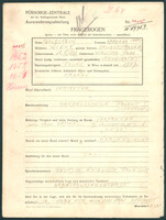 Applicant: Goldstein, Abraham Jakob; born 18.5.1899 in Wieliczka Poland; married.