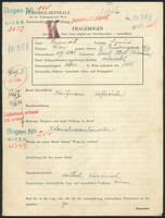 Applicant: Haimovitz, Sigmund; born 10.5.1891 in Podu-Iloaiei (Romania); married.