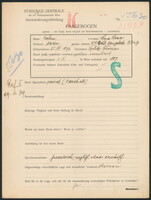 Applicant: Hahn, Nina Sara; born 25.4.1876 in Teplice (Czech Republic); widowed.