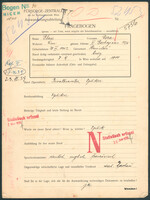 Applicant: Glass, Esra; born 28.6.1902 in Stanislau; single.