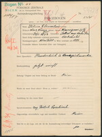 Applicant: Ehrenstein, Jülius; born 24.9.1874 in Jokevang, Neutea, Kom; married.
