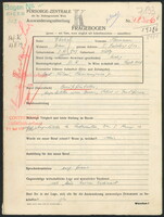 Applicant: Ehrlich, Hermann; born 7.11.1909 in Kuty (Ukraine); single.