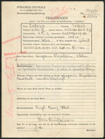 Applicant: Ehrlich, Tercsy; born 4.6.1912 in Klosterneuburg (Austria); single.