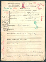 Applicant: Glass, Leih; born 20.12.1889 in Stryj; married.