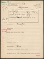 Applicant: Chatzkelevitz, Sanja; born 14.5.1896 in Vilnius (Lithuania); single.