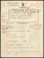 Applicant: Eibuschütz, Gertrude; born 6.2.1908 in Leipzig (Germany); single.