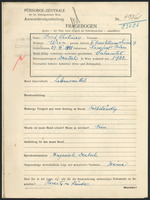 Applicant: Chotiner, Josef; born 29.12.1898 in Narajow (Ukraine); married.