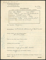 Applicant: Darvas, Robert; born 13.1.1909 in Vienna (Austria); single.