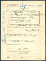 Applicant: Hönigsberg, Emil; born 3.9.1891 in Berndorf (Lower Austria, Austria); single.