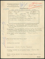Applicant: Frankl, Wilhelm; born 22.7.1912 in Vienna (Austria); single.