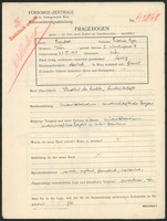 Applicant: Frenkel, Friedrich Eugen; born 25.5.1915 in Vienna (Austria); single.