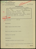 Applicant: Fink, Fred; born 8.3.1932 in Vienna (Austria); single.