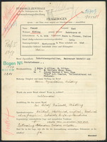 Applicant: Freund, Karl; born 7.3.1902 in Prato (Italy); single.