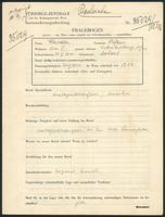 Applicant: Handler, Stefan; born 13.1.1911 in Mohacs; married.