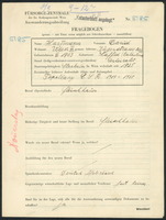 Applicant: Hartmann, Dawid; born Dec.1903 in Saffed (Israel); married.