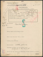 Applicant: Hauser, Jakob; born 18.8.1881 in Burstyn (Ukraine); married.