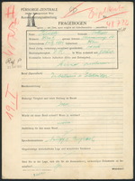 Applicant: Hauser, Oskar; born 14.10.1901 in Vienna (Austria); married.