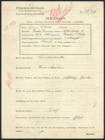 Applicant: Glaser, Julius; born 14.4.1880 in Baden (Austria); married.
