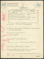 Applicant: Katzburg, Rosa; born 20.8.1905 in Vienna (Austria); single.