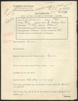 Applicant: Kaufmann, Ida; born 15.3.1887 in Dobromylʹ (Ukraine); divorced.