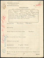 Applicant: Kaufmann, Mina; born 16.2.1906 in Sadhora (Chernivtsi, Ukraine); married.