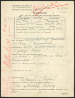 Applicant: Kaufmann-Lustig, Sacharie; born 3.11.1912 in Roz︠h︡ni︠a︡tiv (Ukraine); single.