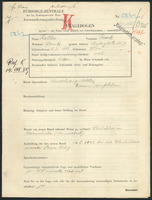 Applicant: Keller, Isak; born 16.2.1896 in Vienna (Austria); married.