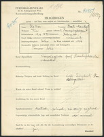 Applicant: Keller, Isak Mendel; born 19.9.1897 in Sedziszow (Poland); married.