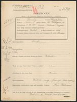 Applicant: Kemény, Alexander; born 5.12.1875 in Uzhorod (Ukraine); married.