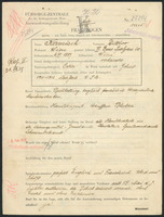 Applicant: Kermisch, Viktor; born 5.6.1889 in Vienna (Austria); married.