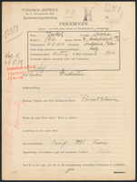 Applicant: Jakob, Recha; born 18.5.1910 in Nadvirna (Ukraine); single.