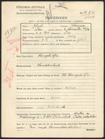 Applicant: Jelinek, Johanna; born 6.6.1920 in Vienna (Austria); single.