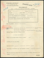 Applicant: Klein, Moses Paul; born 30.8.1905 in Gorlice (Poland); married.