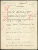 Applicant: Kleiner, Abraham; born 12.8.1884 in Zbaraz; married.