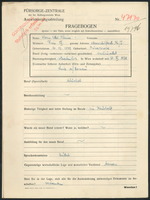 Applicant: Kleiner, Chane Ethel; born 10.12.1879 in Bucazowce (Ukraine); married.