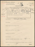 Applicant: Kleinmann, Josef; born 12.7.1880 in Wieliczka (Poland); married.