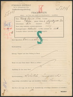 Applicant: Kiraly, Regine; born 1876 in Pécs (Hungary); single.