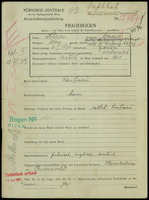 Applicant: Klein, David; born 6.1.1896 in Gorlice (Poland); married.