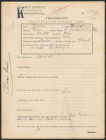 Applicant: Klein, Ernestine; born 11.6.1886 in Vienna (Austria); married.